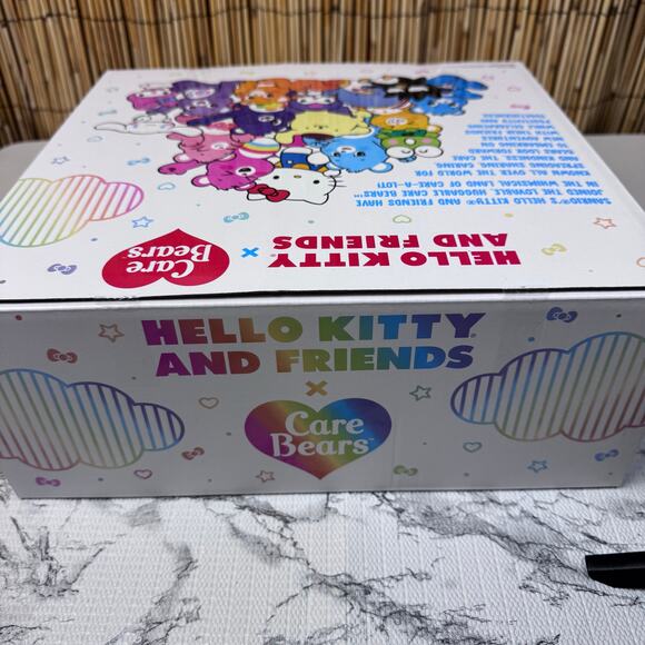 Care Bears Hello Kitty Loves Cheer Bear 10" Collectible Plush 2-Pack - Picture 6 of 7